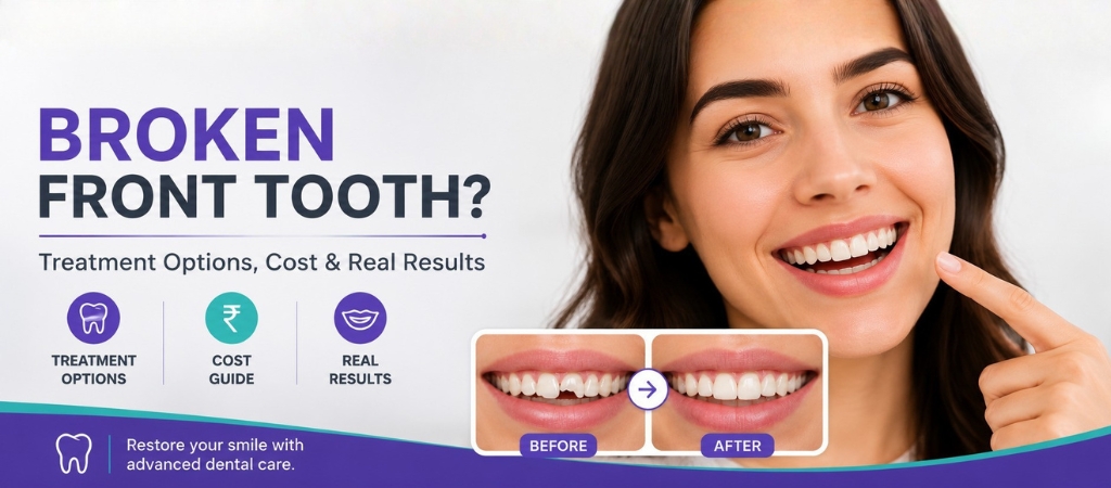 Broken Front Tooth? Treatment Options, Cost & Real Results