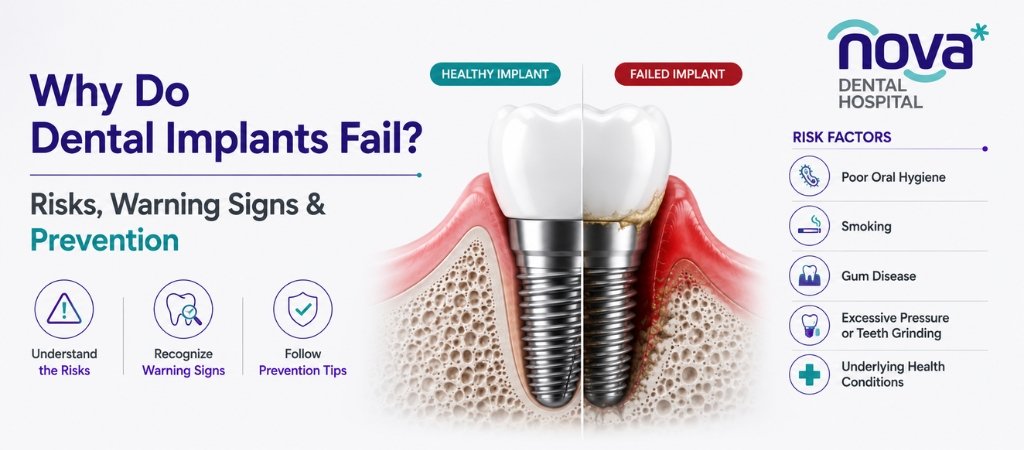 Why Do Dental Implants Fail? Risks, Warning Signs & Prevention