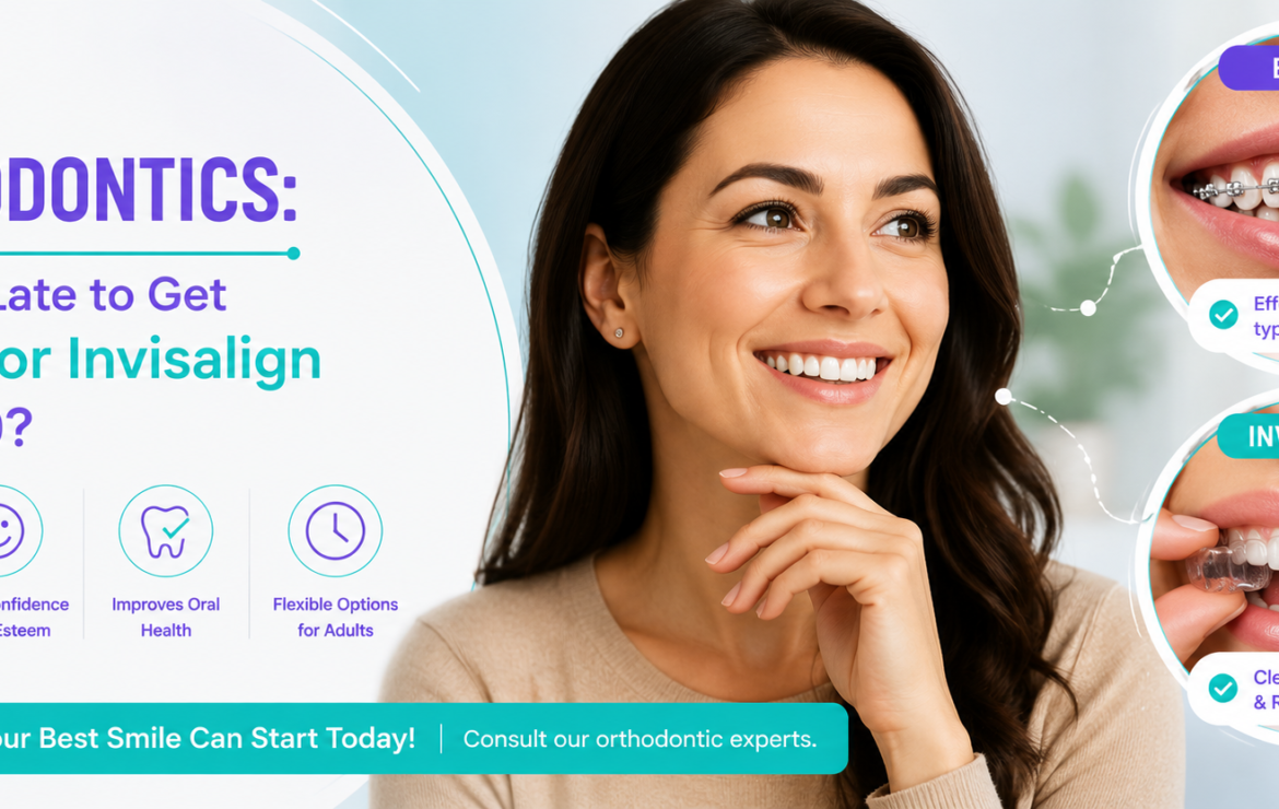 Adult Orthodontics: Is It Too Late to Get Braces or Invisalign After 30?